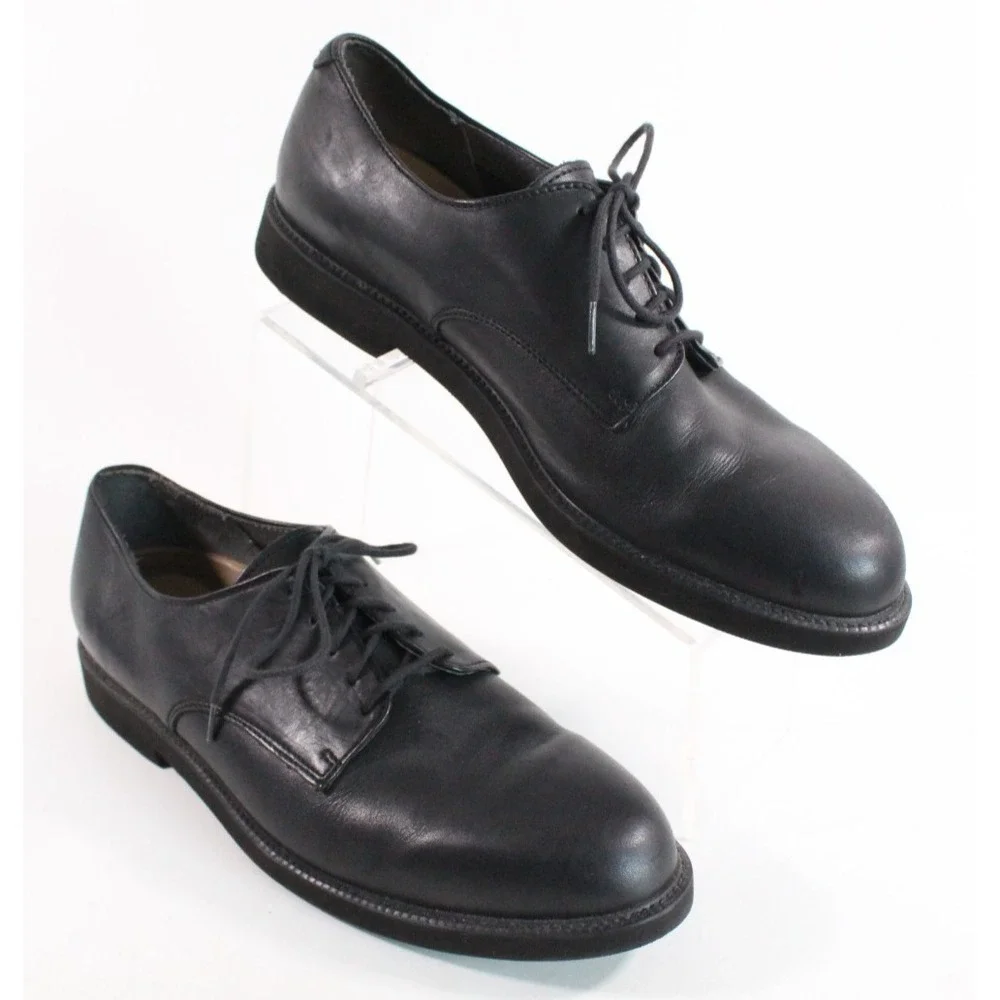 Rockport Engineered By Rockport Black Leather Oxford Shoes Size 11.5M‎ M2508